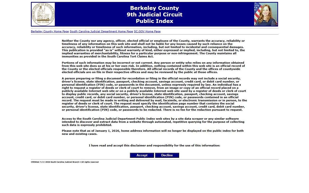 Berkeley County Public Index for Berkeley County people search