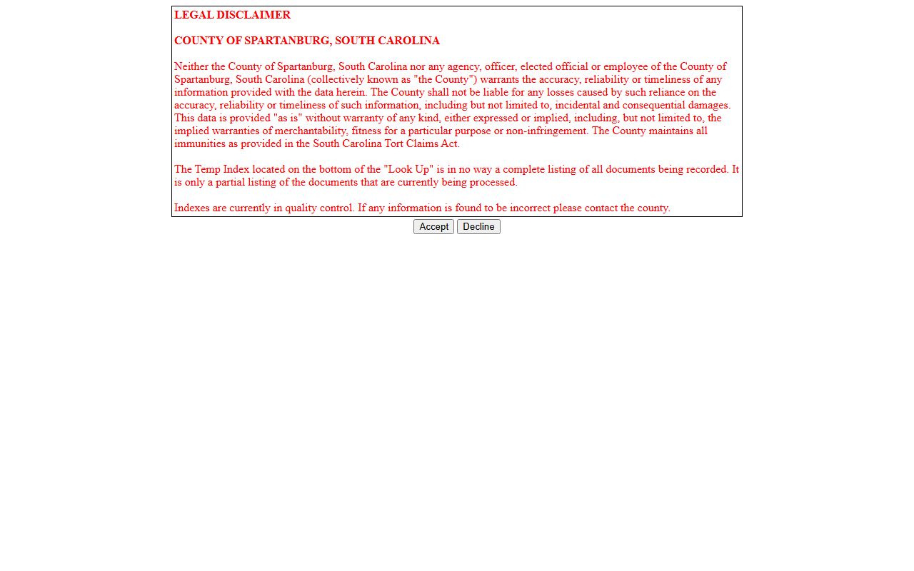 Spartanburg County Register of Deeds online search for Spartanburg County people search